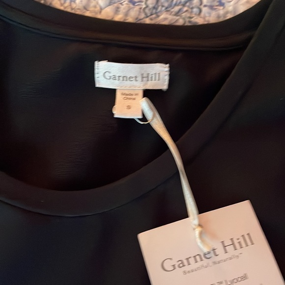 Garnet Hill Side-Tie Knit Dress - Black - NWT - Small - Picture 5 of 5